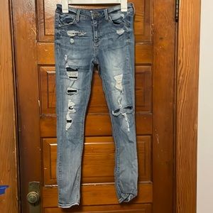 Low rise ankle jeggings